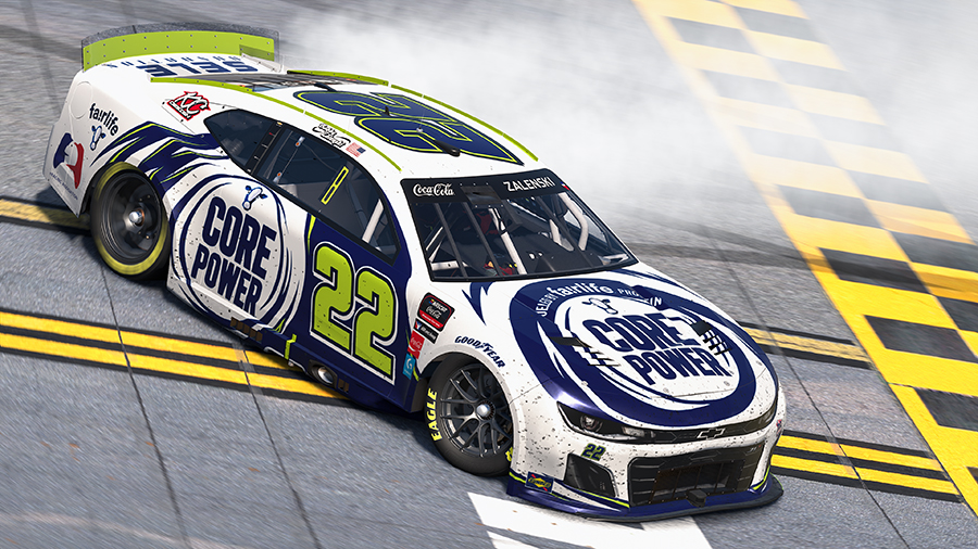 Bobby Zalenski holds off the field for second-career eNASCAR Coca-Cola iRacing Series victory at Talladega